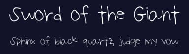 Sword of the Giant by Natali Hall — Script Handwritten Font — thumbnail 2