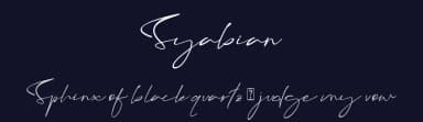 Syabian by Sarif Letter — Script Handwritten Font — thumbnail 2