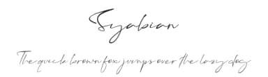 Syabian by Sarif Letter — Script Handwritten Font — thumbnail 1