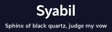 Syabil by Eko Bimantara — Sans Serif Font — thumbnail 2