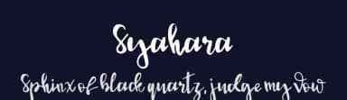 Syahara by Skiiller Studio — Script Handwritten Font — thumbnail 2