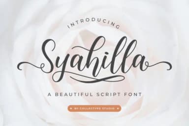 Syahilla Script Font by collectypestudio — Script Handwritten Font — thumbnail 1