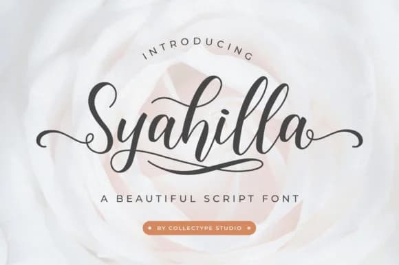 Syahilla Script Font by collectypestudio — Script Handwritten Font