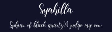 Syahilla by Collectype Studio — Script Handwritten Font — thumbnail 2