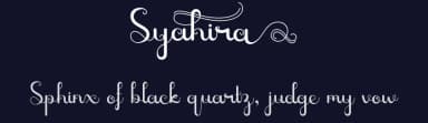 Syahira by Yesie Erma Yunita — Script Handwritten Font — thumbnail 2