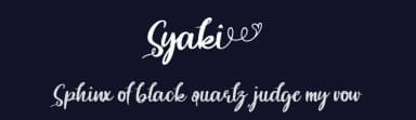Syaki by nomlimofont — Script Handwritten Font — thumbnail 2