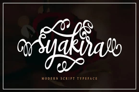 Syakira Script Font by utopiabrand19 by utopiabrand19 — Script Handwritten Font