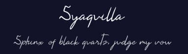 Syaquilla by Rayn Media — Script Handwritten Font — thumbnail 2