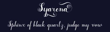 Syarena by Yesie Erma Yunita — Script Handwritten Font — thumbnail 2