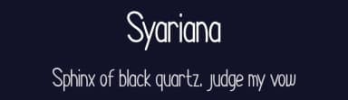 Syariana by Eight template Studio — Script Handwritten Font — thumbnail 2