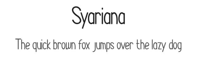 Syariana by Eight template Studio — Script Handwritten Font