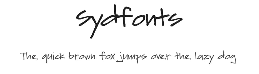 Sydfonts by Syed Hakim Omar — Script Handwritten Font