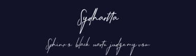 Sydhartta by Creatype Studio — Script Handwritten Font — thumbnail 2