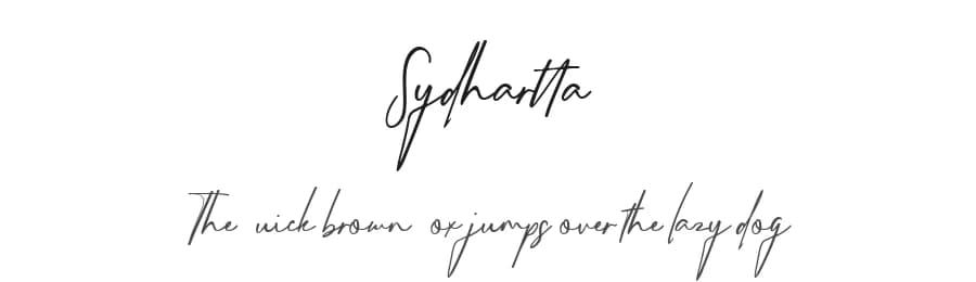 Sydhartta by Creatype Studio — Script Handwritten Font