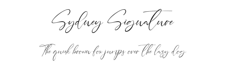 Sydney Signature by Staircase Studio — Script Handwritten Font