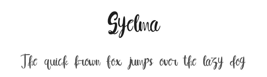 Syelma by Faqih Fawaji — Script Handwritten Font — preview 1