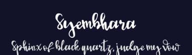 Syembhara by Skiiller Studio — Script Handwritten Font — thumbnail 2