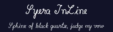 Syera InLine by Michelle Laura — Script Handwritten Font — thumbnail 2