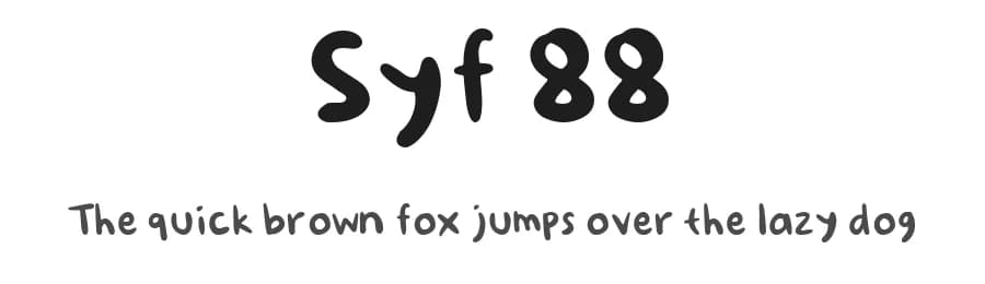 Syf 88 by Dhikr Design — Script Handwritten Font