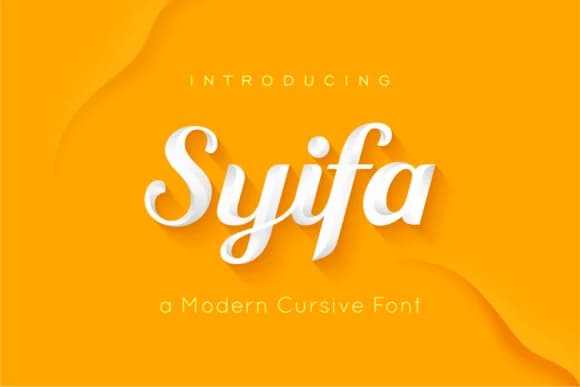 Syifa Script Font by ARToni — Script Handwritten Font — preview 1