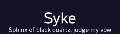 Syke by The Northern Block — Sans Serif Font — thumbnail 2