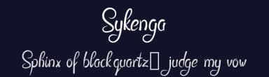 Sykenga by Digital Typeface Studio — Script Handwritten Font — thumbnail 2
