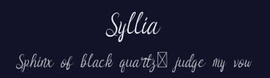Syllia by Edric Studio — Script Handwritten Font — thumbnail 2