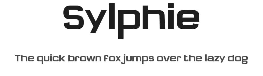 Sylphie by Michael Muranaka — Sans Serif Font