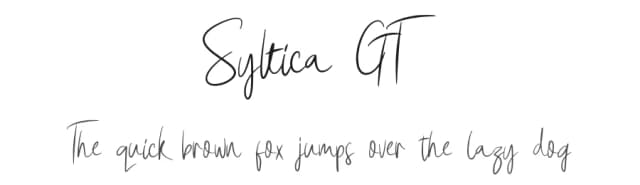 Syltica GT by Typetasty — Script Handwritten Font