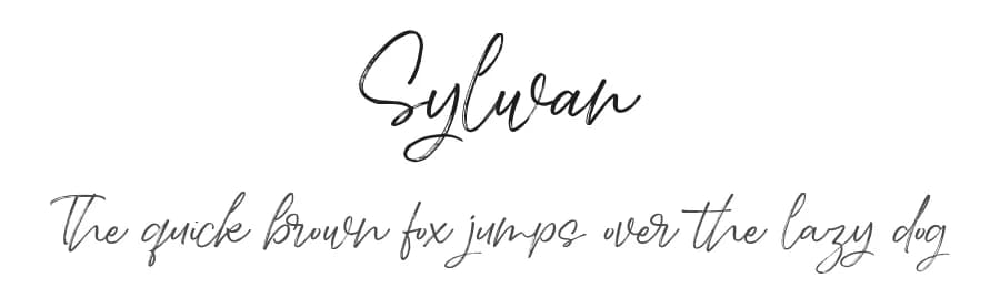 Sylwan by Vunira Design — Script Handwritten Font