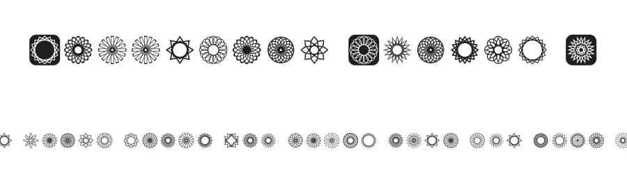 Symmetric Things 2 by Fonts & Things — Dingbats Font