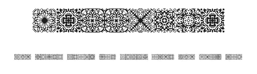 Symmetry by Ænigma — Dingbats Font