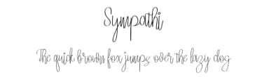 Sympathi by Fiqiart — Script Handwritten Font — thumbnail 1