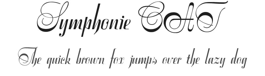 Symphonie CAT by Peter Wiegel — Script Handwritten Font