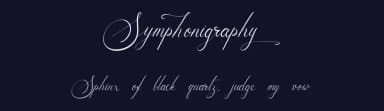 Symphonigraphy by Qwrtype Foundry — Script Handwritten Font — thumbnail 2