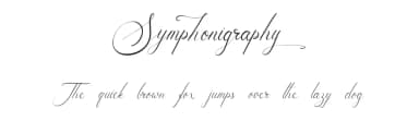 Symphonigraphy by Qwrtype Foundry — Script Handwritten Font — thumbnail 1