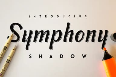 Symphony Shadow Font by SNK — Script Handwritten Font — thumbnail 1
