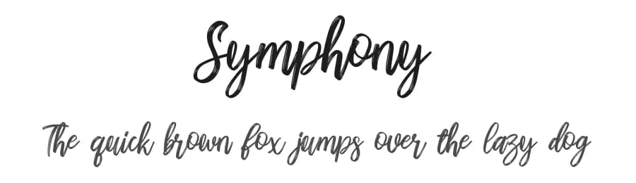 Symphony by Febryl Arully — Script Handwritten Font