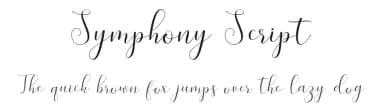 Symphony Script by Great Studio — Script Handwritten Font — thumbnail 1