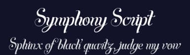 Symphony Script by Juan Casco — Script Handwritten Font — thumbnail 2