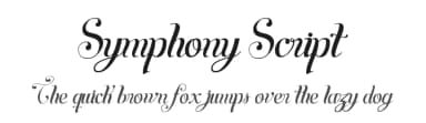 Symphony Script by Juan Casco — Script Handwritten Font — thumbnail 1