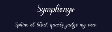 Symphonys by Winarko — Script Handwritten Font — thumbnail 2