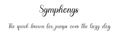 Symphonys by Winarko — Script Handwritten Font — thumbnail 1