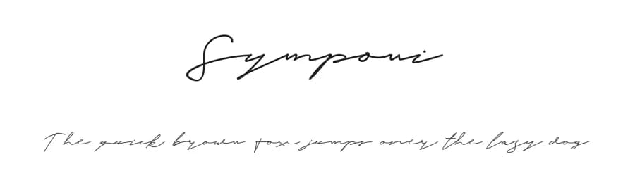Symponi by Fiqiart — Script Handwritten Font
