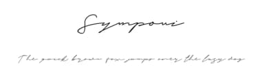 Symponi by Fiqiart — Script Handwritten Font — thumbnail 1