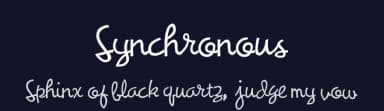 Synchronous by Phil Campbell — Script Handwritten Font — thumbnail 2