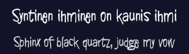 Syntinen ihminen on kaunis ihmi by Juha Korhonen — Script Handwritten Font — thumbnail 2