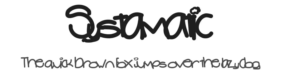 Systamatic by Des Gomez — Script Handwritten Font