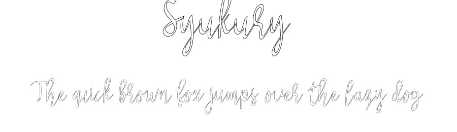 Syukury by Inermedia Studio — Script Handwritten Font