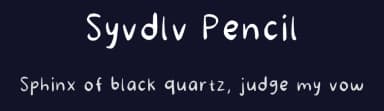 Syvdlv Pencil by Syadila Melawardani — Script Handwritten Font — thumbnail 2